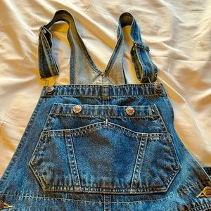 Y2K Route 66 denim overalls! Wide leg, carpenter style. Size M. Super cute!